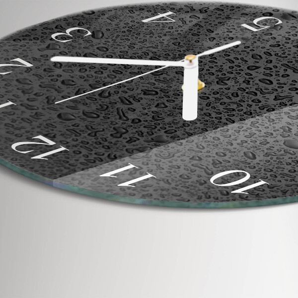 Reloj de pared redondo Gotas de agua