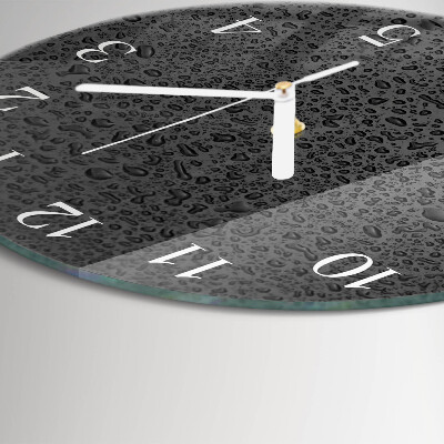 Reloj de pared redondo Gotas de agua
