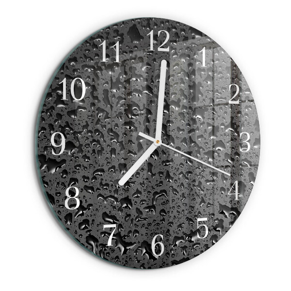 Reloj de pared redondo Gotas de agua
