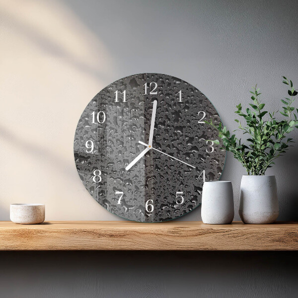 Reloj de pared redondo Gotas de agua