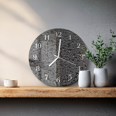 Reloj de pared redondo Gotas de agua