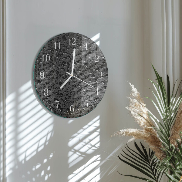Reloj de pared redondo Gotas de agua