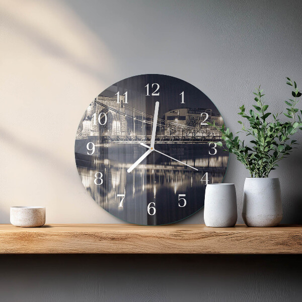 Reloj de pared redondo Puente