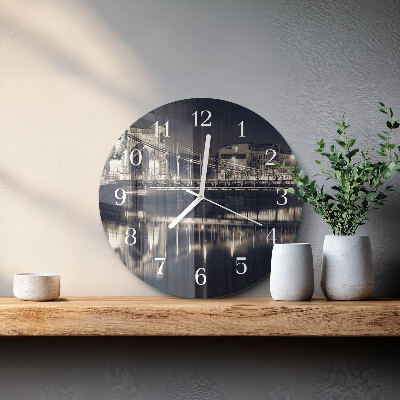 Reloj de pared redondo Puente
