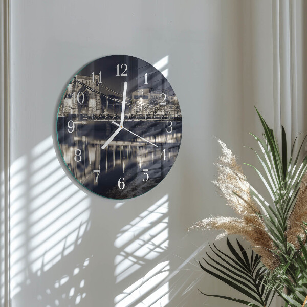 Reloj de pared redondo Puente
