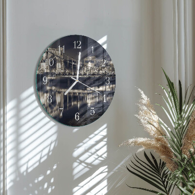 Reloj de pared redondo Puente