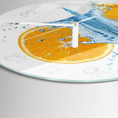 Reloj de pared redondo Agua de naranja