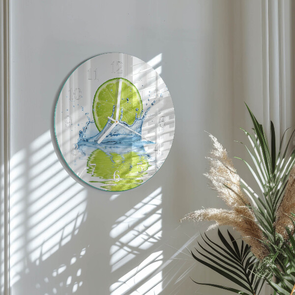 Reloj de pared redondo Agua de cal