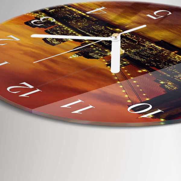 Reloj de pared redondo Puente horizontal