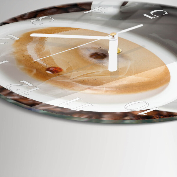 Reloj de pared redondo Taza de café
