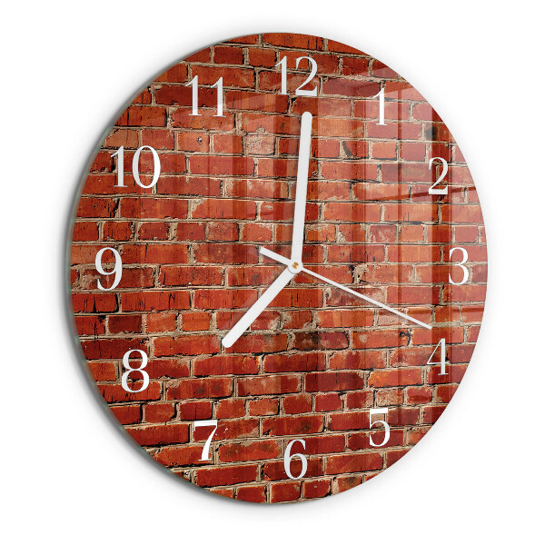 Reloj de pared redondo Muro de ladrillo