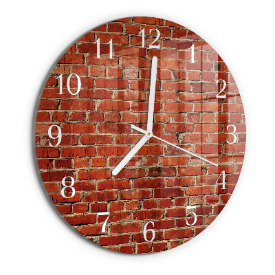 Reloj de pared redondo Muro de ladrillo