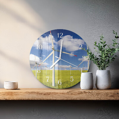 Reloj de pared redondo Parque eólico