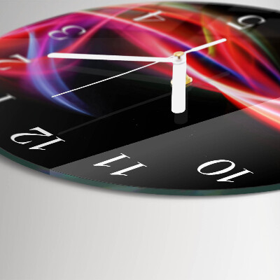 Reloj de pared redondo Líneas abstractas