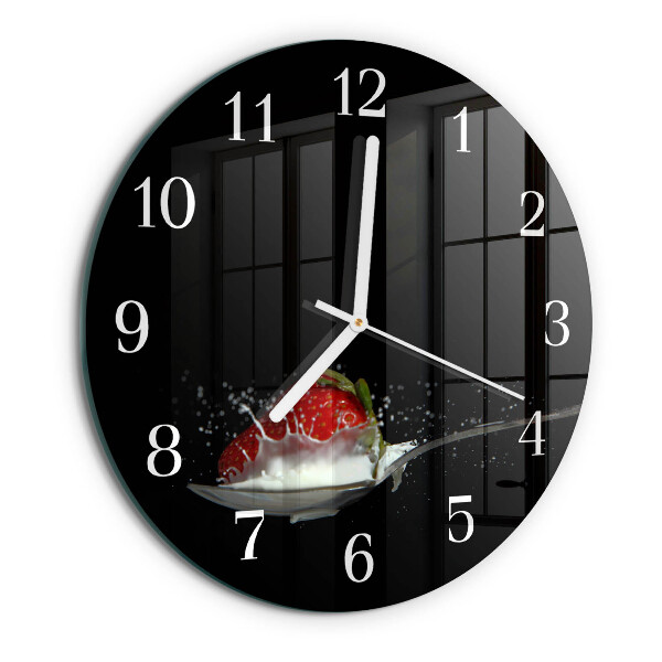 Reloj de pared redondo Fresa