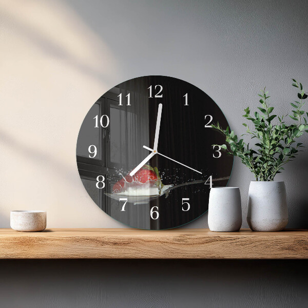 Reloj de pared redondo Fresa