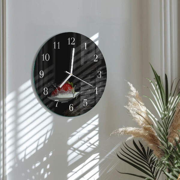 Reloj de pared redondo Fresa