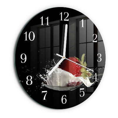 Reloj de pared redondo Fresa