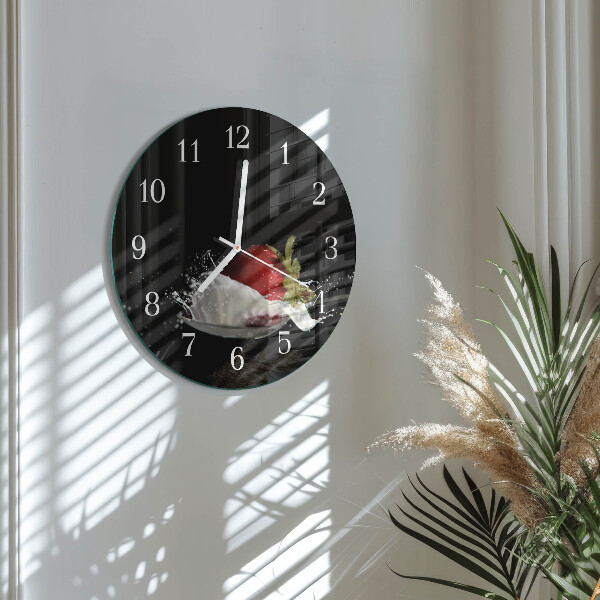 Reloj de pared redondo Fresa