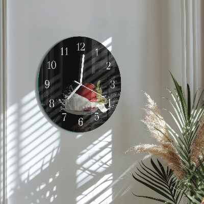 Reloj de pared redondo Fresa
