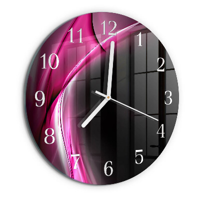 Reloj de pared redondo Líneas abstractas