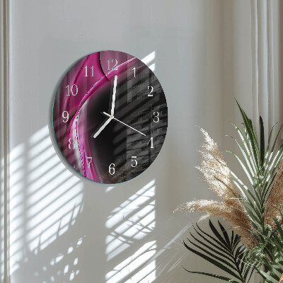 Reloj de pared redondo Líneas abstractas