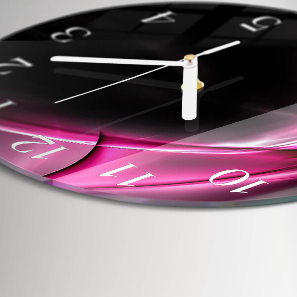 Reloj de pared redondo Líneas abstractas