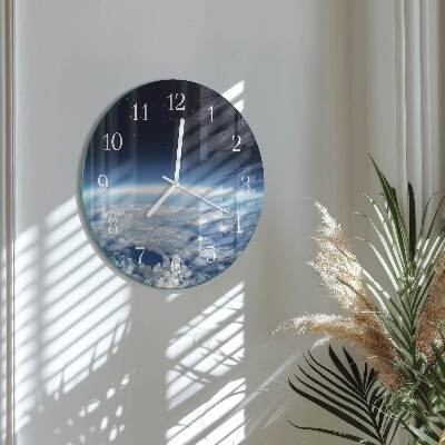 Reloj de pared redondo El universo de la Tierra