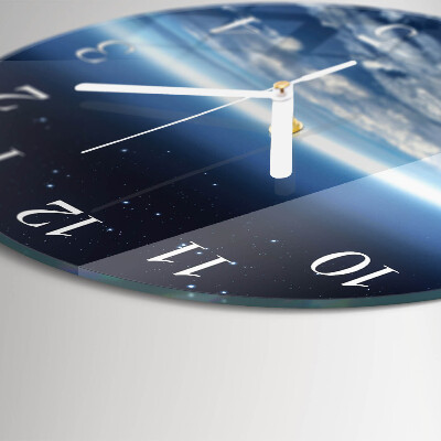 Reloj de pared redondo El universo de la Tierra