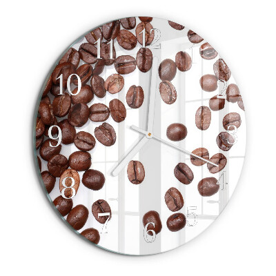 Reloj de pared redondo Granos de café