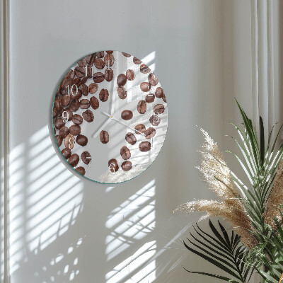 Reloj de pared redondo Granos de café
