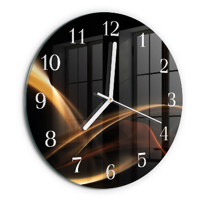 Reloj de pared redondo Líneas abstractas