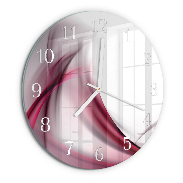 Reloj de pared redondo Líneas abstractas