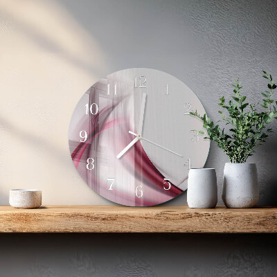 Reloj de pared redondo Líneas abstractas