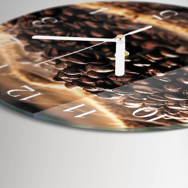 Reloj de pared redondo Granos de café