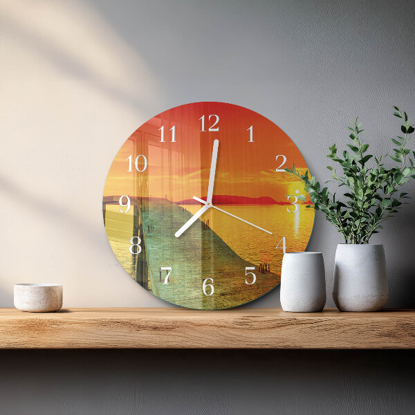 Reloj de pared redondo Puente