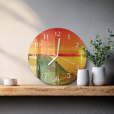 Reloj de pared redondo Puente