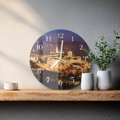 Reloj de pared redondo Ciudad de Budapest