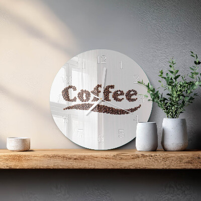Reloj de pared redondo Café 
