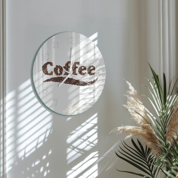 Reloj de pared redondo Café 