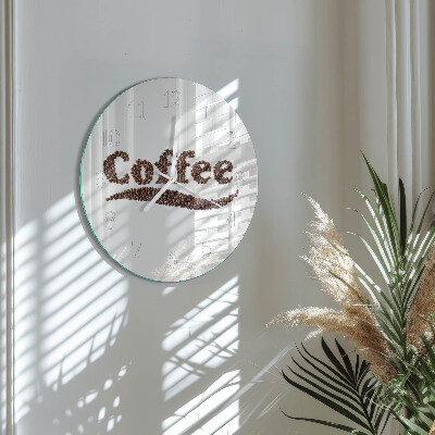 Reloj de pared redondo Café 