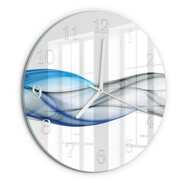 Reloj de pared redondo Humo abstracto