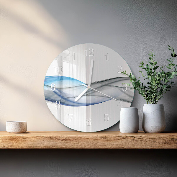 Reloj de pared redondo Humo abstracto