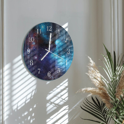 Reloj de pared redondo cielo estrellado