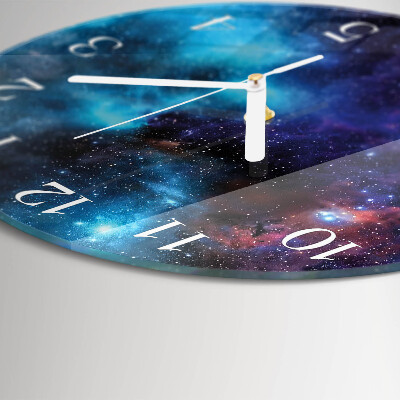 Reloj de pared redondo cielo estrellado