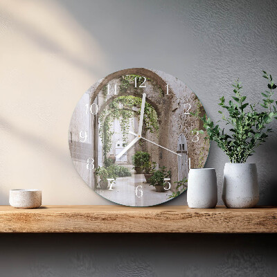 Reloj de pared redondo Plantas de avenida