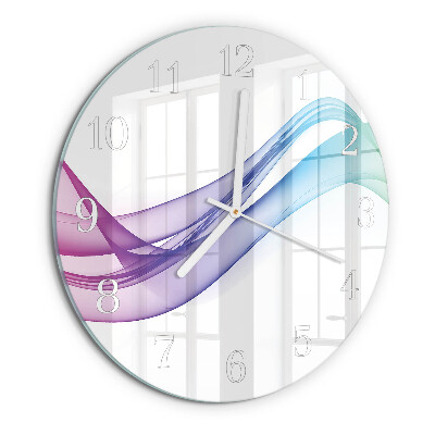 Reloj de pared redondo Líneas abstractas