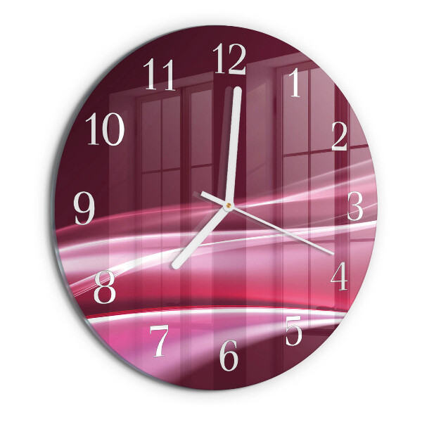 Reloj de pared redondo Líneas abstractas