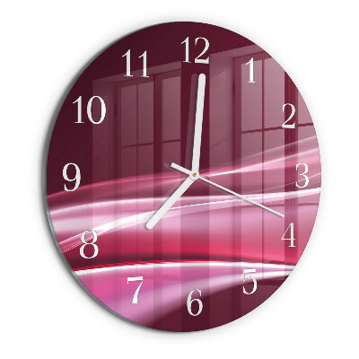 Reloj de pared redondo Líneas abstractas