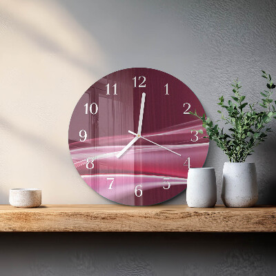 Reloj de pared redondo Líneas abstractas